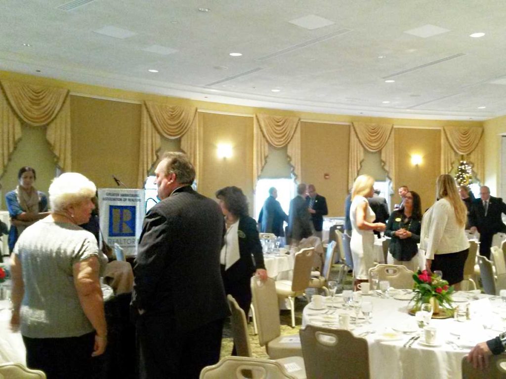 Mingling at the GHAR 100th Annual Holiday Lunch