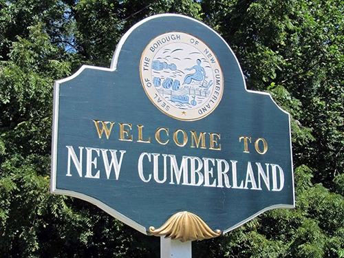 Welcome to New Cumberland sign