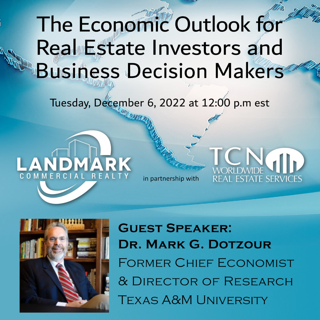 TCN Webinar Header, The Economic Outlook for Real Estate Investors and Business Decision Makers