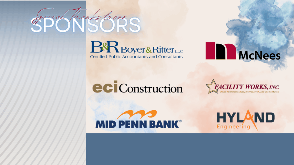 infographic with several symposium sponsors