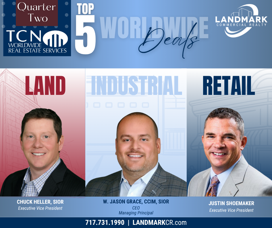 infographic highlighting top worldwide deals from landmark commercial realty