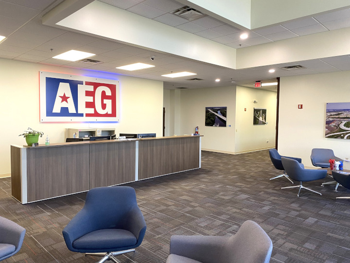 Interior view of AEG's office