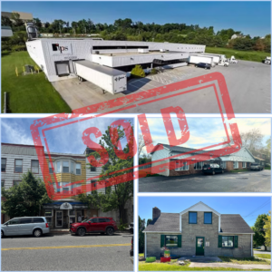 collage of various properties sold with landmark commercial realty in february 2026